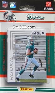 2012 Score Miami Dolphins Factory Sealed 12 Card Team Set Including Reggie Bush, Matt Moore, Ryan Tannehill, Brian Hartline, Jonathan Martin, Lamar Miller, Daniel Thomas, Michael Egnew, Rishard Matthews, B.J. Cunningham, Jeff Fuller and Karlos Dansby.