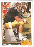 1991 Upper Deck Brett Favre Rookie Football Card #13 - Shipped In Protective Display Case!