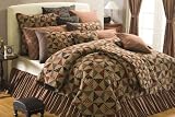 Pinwheel Tea Dyed King Ruffle Bed Skirt