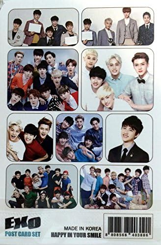 Exo Exo-k Exo-m Post Card Set (Post card 12 pcs + Sticker 3 pcs)