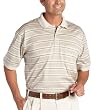 IZOD Men's Short Sleeve Mercerized Golf Shirt, Stonedust