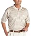 IZOD Men's Short Sleeve Mercerized Golf Shirt, Stonedust
