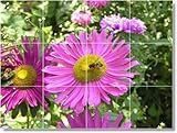 IMAGE OF Flower Picture Ceramic Tile Mural F162 | 36x48 using (12) 12x12 tiles