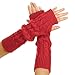 Pair Lady Braided Knitted Crochet Long Soft Arm Fingerless Winter Warmer Gloves