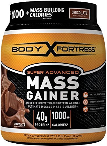 Body Fortress Super Mass Gainer, Chocolate, 2.25 Pounds