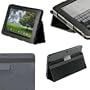 iGadgitz 'Portfolio' Nero Eco Pelle Custodia Case Cover Protezione per Asus Eee Pad Transformer TF101 TF101G 10.1" 3.0 Android Tablet