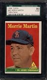 1958 Topps #53 Morris Martin Yellow Name SGC 6 EX-Mint