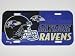 BALTIMORE RAVENS Officially Licensed Team Colored Logo Plastic LICENSE PLATE