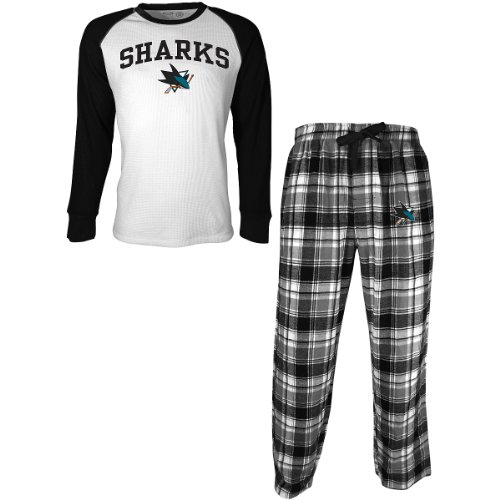 Concept Sports San Jose Sharks Legend Thermal Shirt And Flannel Pants Set Small
