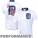 Detroit Tigers Jerseys : Vomax Detroit Tigers Stock Performance Cycling Jersey - White