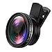 AMIR Phone Camera Lens, 0.45X Super Wide Angle Lens + 12.5X Macro Lens, Clip-On 2 in 1 Professional for iPhone Lens Kit for iPhone 8, X/7, 6/6 Plus/5s, Samsung & Smartphones