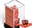 Chessex Translucent Orange 7 piece dice set