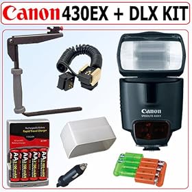 Click here to buy Canon 430EX Speedlite Flash + Deluxe Accessory Kit by Canon.