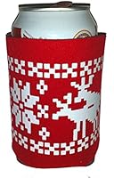 Red Ugly Christmas Sweater Party Huggie Can Cover Beer Humping Sex Reindeer
