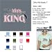 ALL MEN ARE IDIOTS ... I MARRIED THEIR KING T-Shirt - 100% Baby Rib Jersey Combed Cotton WOMEN'S T-Shirt - Sweat Shop Free
