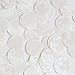 Round Sequin 24mm White Iris Rainbow Embosssed Swirl Texture Loose Couture Paillettes