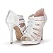 DREAM PAIR ANGELINE Women's Evening Glitter Peep-Toe Rhinestones Stiletto Heel Pumps Shoes Sandals