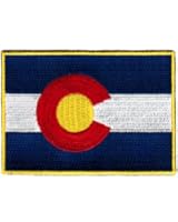 Colorado State Flag Embroidered Patch Iron-On CO Emblem