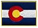 Colorado State Flag Embroidered Patch Iron-On CO Emblem
