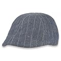 K-GA - Gatsby f�r Kinder Flatcap klassische Schieberm�tze Kinderm�tze Schirmm�tze Nadelstreifen Kids Kopfbedeckung Golfcap Golfm�tze wei� weiss natur grau