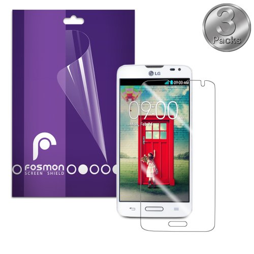 Fosmon Crystal Clear Screen Protector Shield for LG Optimus L90 / LG D415 - Retail Packaging (3 Pack)