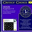 Henze: Symphonies No. 1-6