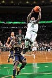 Indiana Pacers v Boston Celtics: Nate Robinson and Darren Collison Photographic Poster Print by Brian Babineau, 12x18