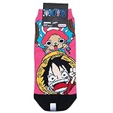 ワンピース[女性用靴下]レディースソックス/ルフィ＆チョッパーPK×BK
