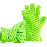 Heat Resistant Silicone Gloves - Ideal for BBQ, Grilling, Cooking, Smoking - Durable & Built To Last