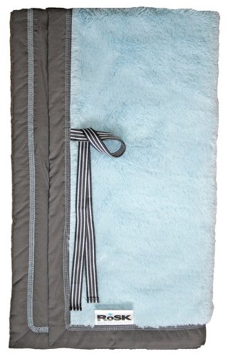 Rain or Shine Kids Woobee Plush Blanket, Sky/Grey