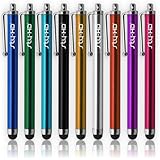 Sty-HD 9 pcs Rainbow of Colors Capacitive Stylus/Styli Touch Screen Cellphone Tablet Pen for iPhone 4 4s 3 3Gs iPod Touch iPad 2 Motorola Xoom, Samsung Galaxy, BlackBerry Playbook AMM0101US, Barnes and Noble Nook Color, Droid Bionic