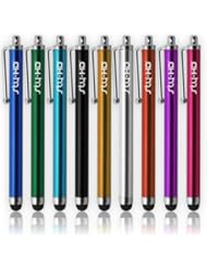 Sty-HD 9 pcs Rainbow of Colors Capacitive Stylus/Styli Touch Screen Cellphone Tablet Pen for iPhone 4 4s 3 3Gs iPod Touch iPad 2 Motorola Xoom, Samsung Galaxy, BlackBerry Playbook AMM0101US, Barnes and Noble Nook Color, Droid Bionic