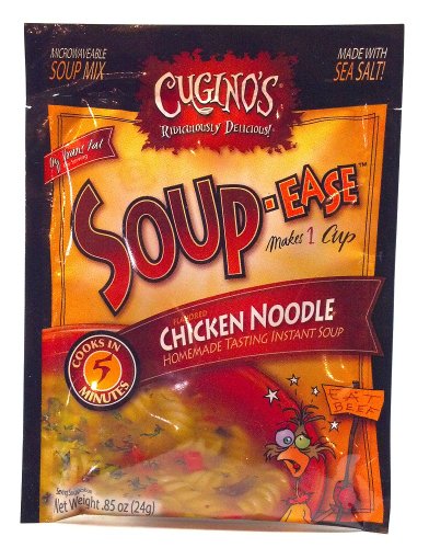 Cugino's Soup Ease Chicken Noodle Makes 1 Cup Homemade Tasting Instant Soup Cooks in 5 Minutes .85 Oz Packs (1 Pack)