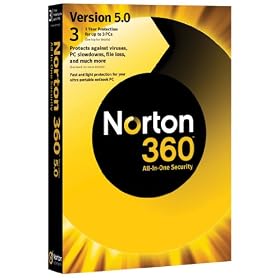 Norton 360 v5.0, 1 User, 3 PCs 1 Year Subscription (PC)