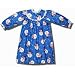 Flannel Snowman nightgown with lace trim for toddlers in Blue