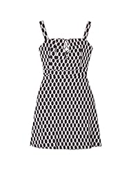 Petite Sexy Empire   Waistline Polka Dot Print Tunic 