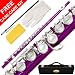 120-PK - HOT PINK/NICKEL Keys Closed C Flute Lazarro+Pro Case,Care Kit - 10 COLORS Available ! CLICK on LISTING to SEE All Colors image 5