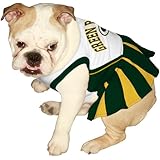 Pets First NFL Green Bay Packers Dog Cheerleader Dress, Small