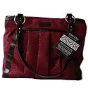 Pacific Design Pd0955 Kailo Chic Pleated Tote Red Hexagon