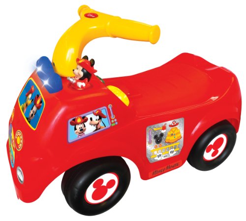 Disney Drive Along Fire Engine Ride On by Kiddieland