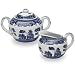 HIC Blue Willow Sugar and Creamer, Set of 2