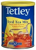 Tetley Iced Tea Mix Sugar And Natural Lemon Flavor, 26.5 Ounce Canister (Pack of 6)