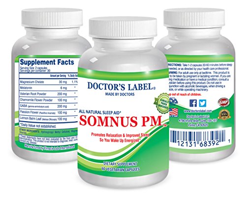 Somnus PM Sleep Supplement Natural NonHabit Forming