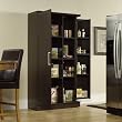 Large Double Door Storage Cabinet - Dakota Oak Finish