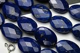 天然石ビーズ ラピスラズリ通オーバルカット18x13ミリ（11個）