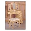 Coaster Traditional Vanity Set w/Stool In Mustard Finish