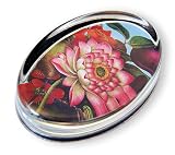 19th Century Chinese Still Life - Oval Glass Paperweight