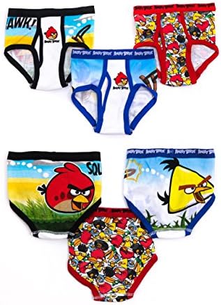 Fruit of the Looms Angry Birds 6 Piece Pack Boys Briefs