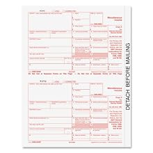 Tops 5-Part Miscellaneous 1099 Tax Forms For Laser Printers 50 Pack (22993)