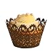 Paper Orchid Filigree Cupcake Wrapper Chocolate, Set of 12